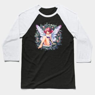 Moth Girl anime, cute giant monster kawaii anime tee Baseball T-Shirt